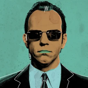 Agent Smith matrix iconpop